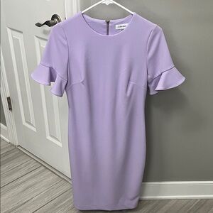 Calvin Klein Women's Lilac Midi Dress